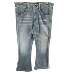 Adriano Goldschmied Farrah Jeans Womens 29 Blue 70s Bell Bottom Denim Retro USA‎